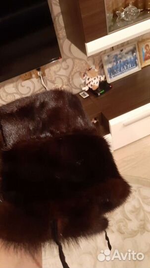 Шапка ушанка мужская норка