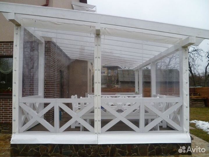 Мягкие окна для беседок террас веранд