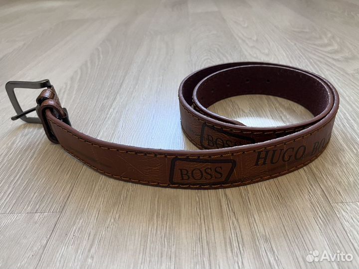 Кожанный Ремень hugo boss оригинал