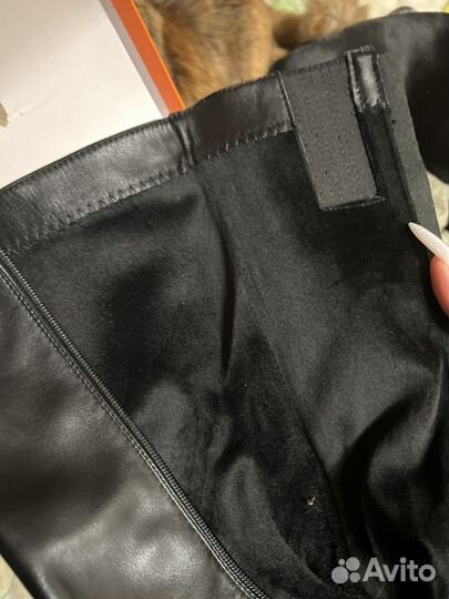 Сапоги женские демисезонные 39 черные