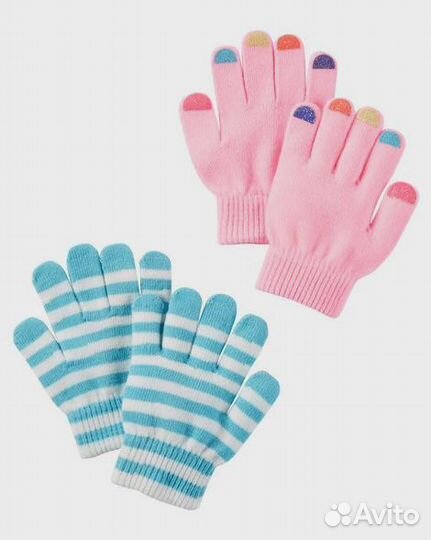 Перчатки Carters (набор 2шт), 4-8л, новые