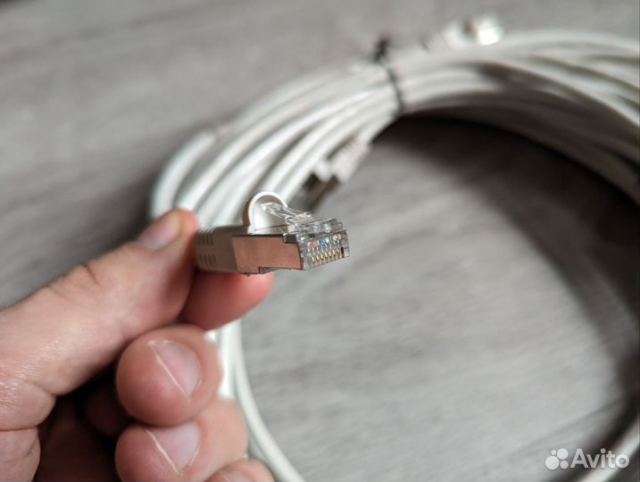 Кабель для интернета 10м (патч-корд rj45)