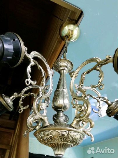 Люстра винтажная Бронзовая