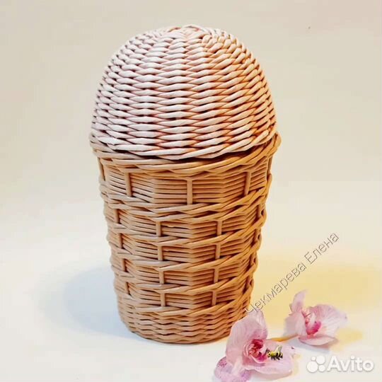 Шкатулка плетеная