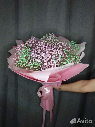 Букет цветов из гипсофилы