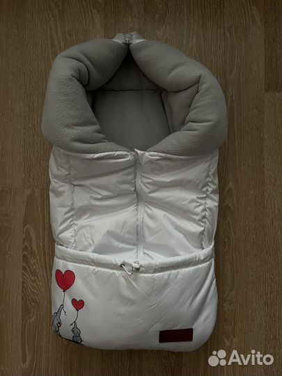 Теплый конверт-одеяло в коляску