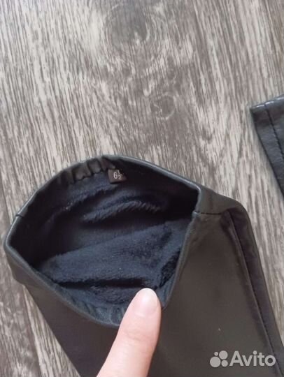 Перчатки женские кожаные новые