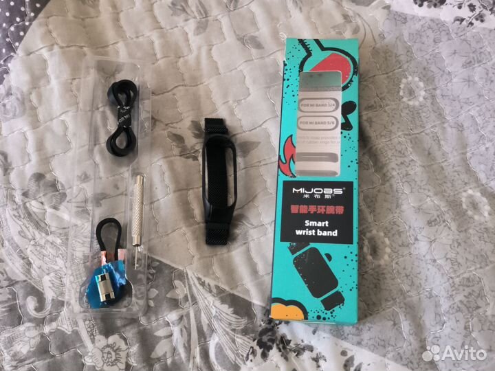 Металлический браслет на xiaomi mi bend 3 4 5 6