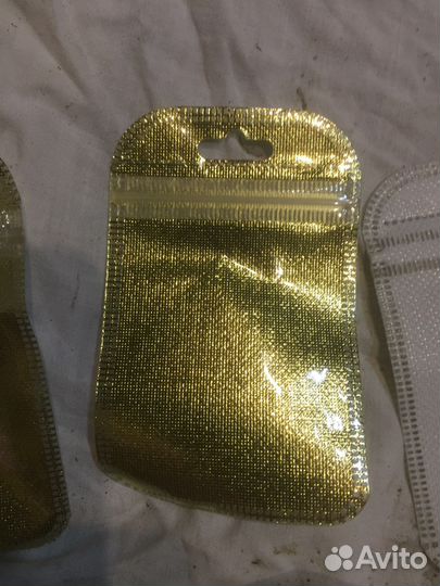 Пакет золотистый10-7 см