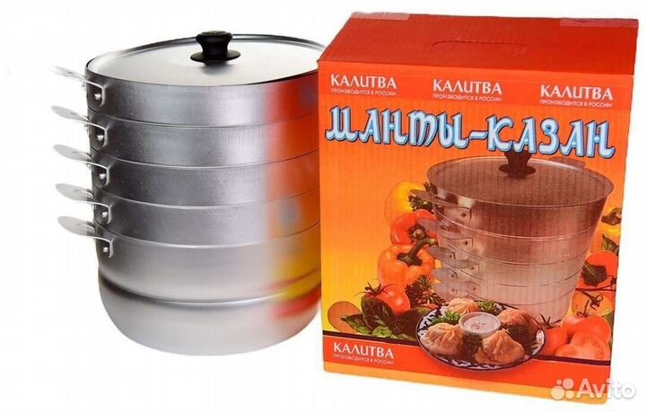 Мантоварка kalitva 6л 4сетка