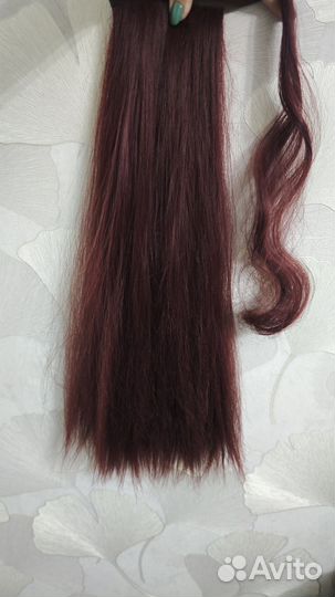 Хвост волосы на резинке