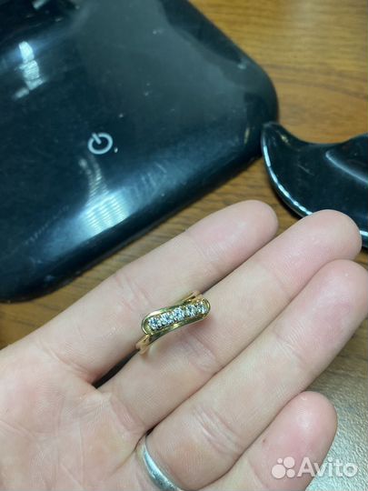 Золотое кольцо с бриллиантами 750 СССР