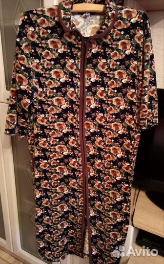 Халат велюровый женский