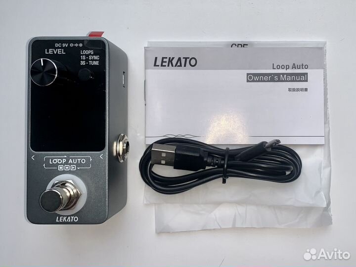 Гитарная педаль Lekato Auto Looper тюнер лупер