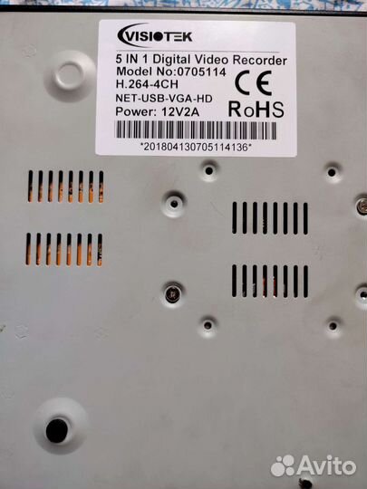 Видеорегистратор для видеонаблюдения на 4 камеры