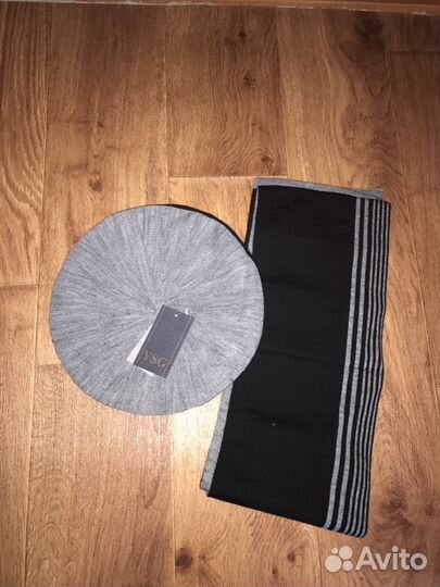 Новый комплект женский шарф и берет. Размер 52-56