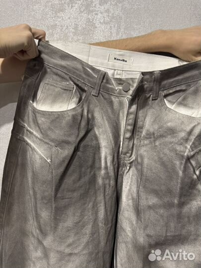 Джинсы мужские широкие модные