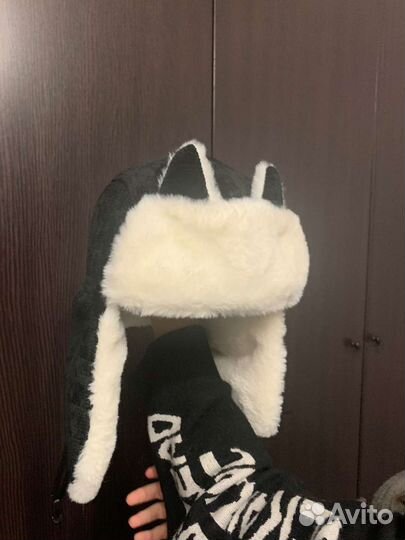 Шапка ушанка с ушками