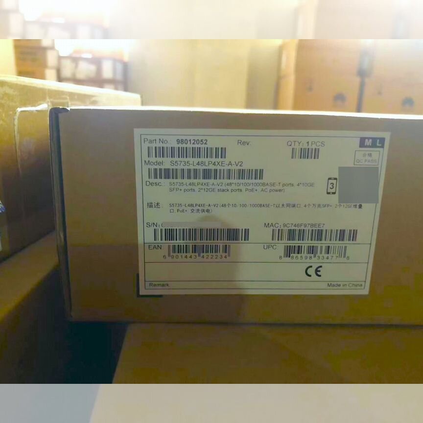 [S5735-L48LP4XE-A-V2] Коммутатор Huawei 48xge, 4x10g S5735-L48lp4xe-A-V2