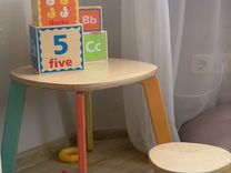 Набор детской мебели, детский стол и табурет