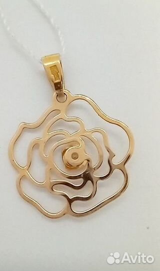 Подвеска с синтетическим камнем Золото