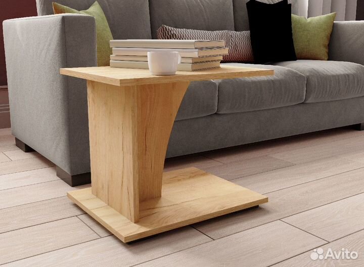 Журнальный стол Дуб крафт золотой