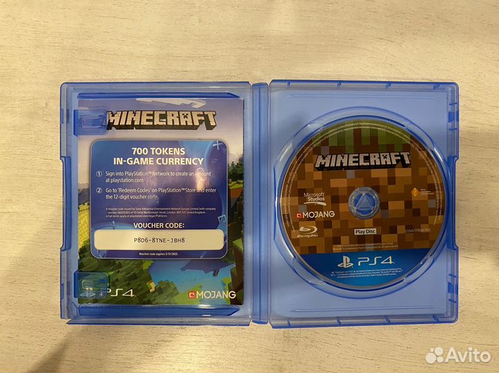 Диск ps4 minecraft