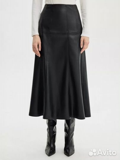 Новая кожаная юбка zarina m l