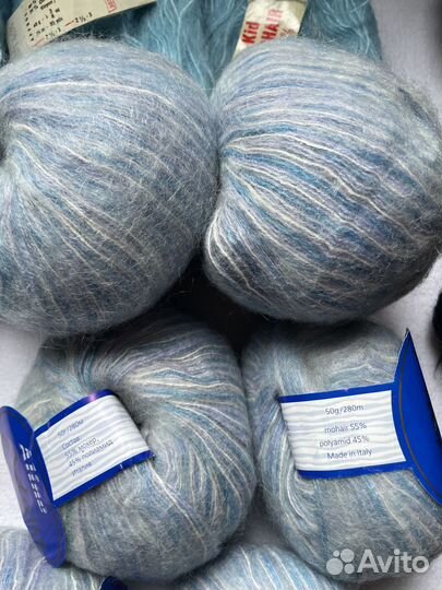 Пряжа мохер производства Франции и Италии