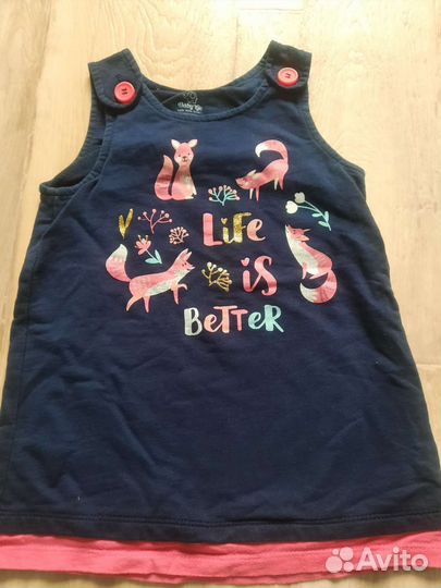 Платье для девочки 86