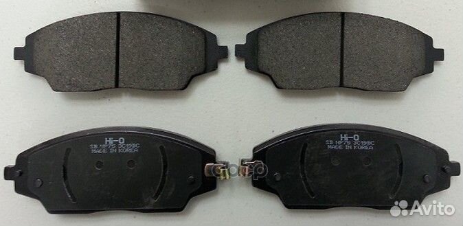 Колодки тормозные передние cobalt (с абс) SP148