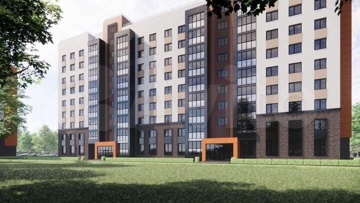 2-к. квартира, 62,6 м², 6/9 эт.