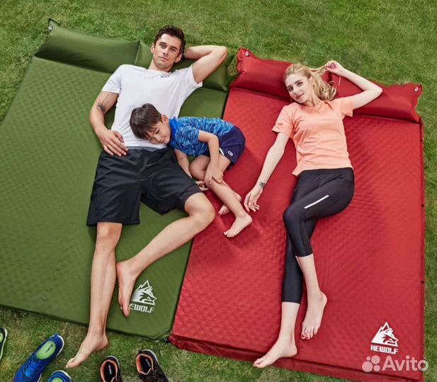 Коврик самонадувающийся hewolf, 188х130х5 см