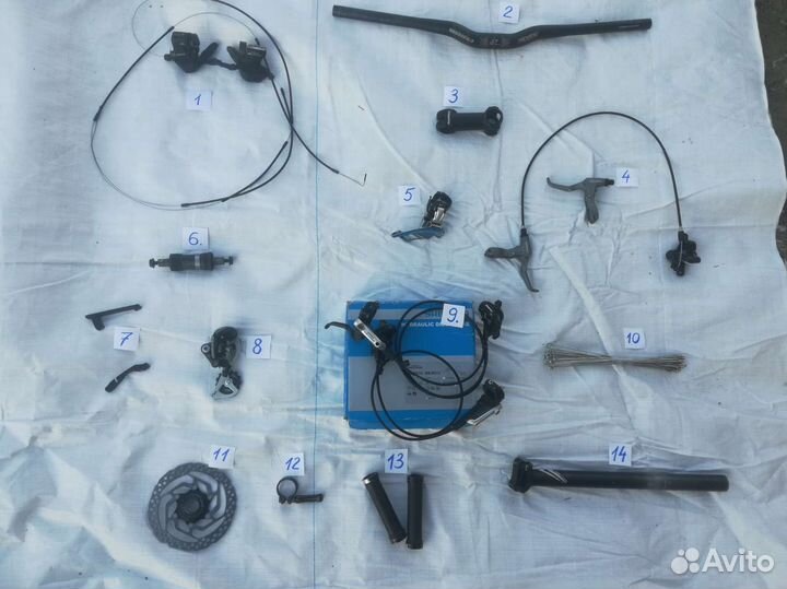 Запчасти на велосипед мтб велокомпоненты shimano