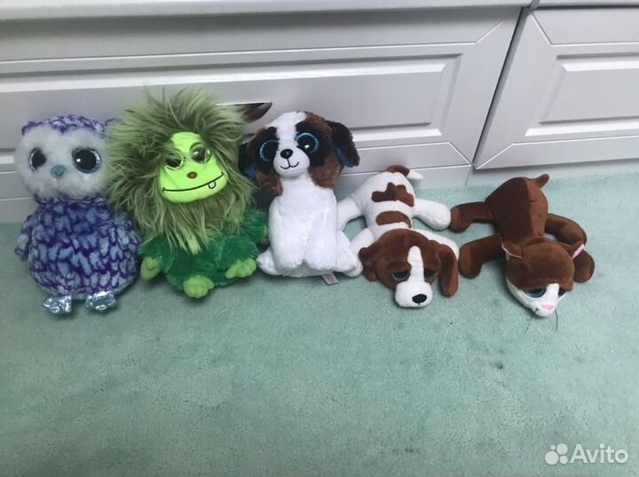 Плюшевые игрушки с блестящими глазками TY