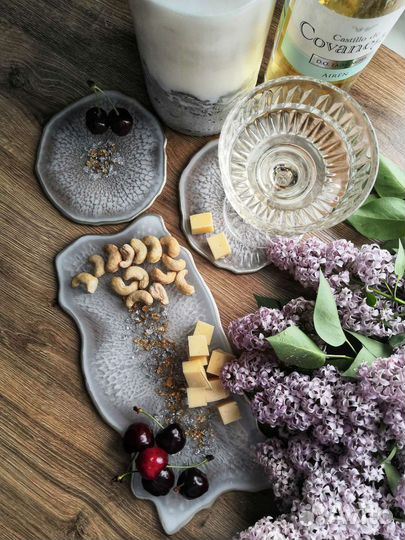 Сервировочный набор из эпоксидной смолы