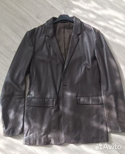 Пиджак Zara кожаный Leather jacket Zara