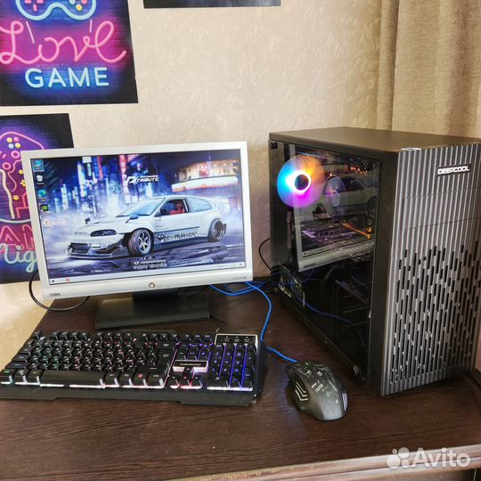 Игровой пк комплект gtx 1060/16 ядер