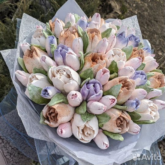 Букеты из зефира