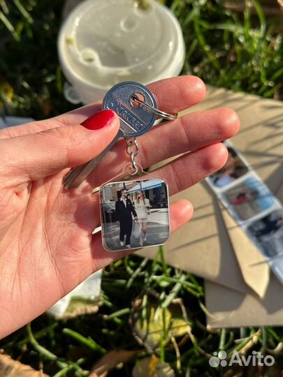 Брелок на ключи с вашим фото