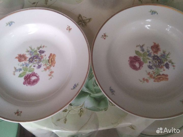 Тарелки суповые глубокие СССР Дулёво