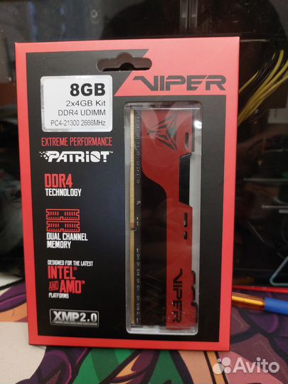 Оперативная память ddr4 8гб 2666mhz