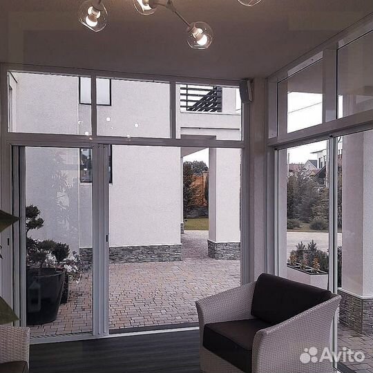 Алюминиевые окна для коттеджей, домов, балконов