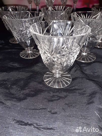 Хрусталь Рюмки на ножке СССР, стопки