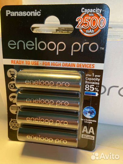 Лучшие аккумуляторы Panasonic EneloopPro 2500 AA