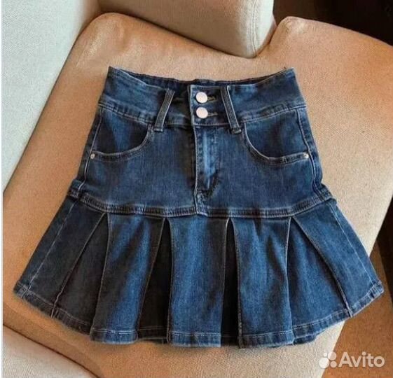 Юбка джинсовая мини