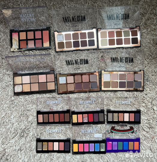 Тени для век NYX палетки румяна