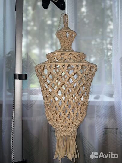 Абажур в технике макраме