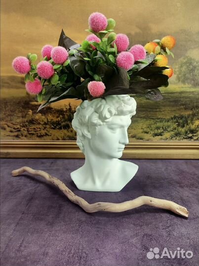 Кашпо-Ваза статуэтка голова Давида