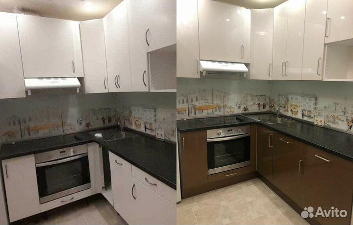 Реставрация кухонных фасадов